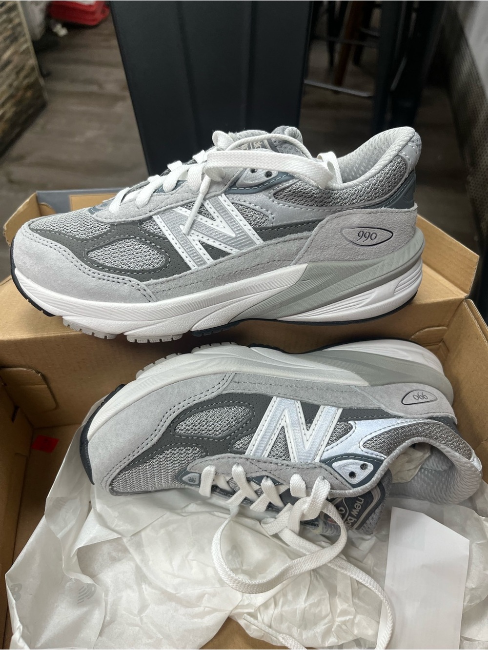New Balance Grey 990v6 13.5 kids